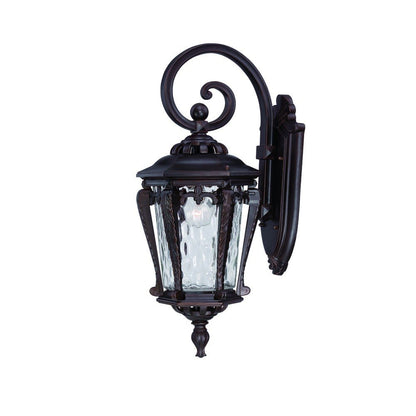 Black And Clear Hammered Dimmable Outdoor Hanging Light With Black And Clear Shades