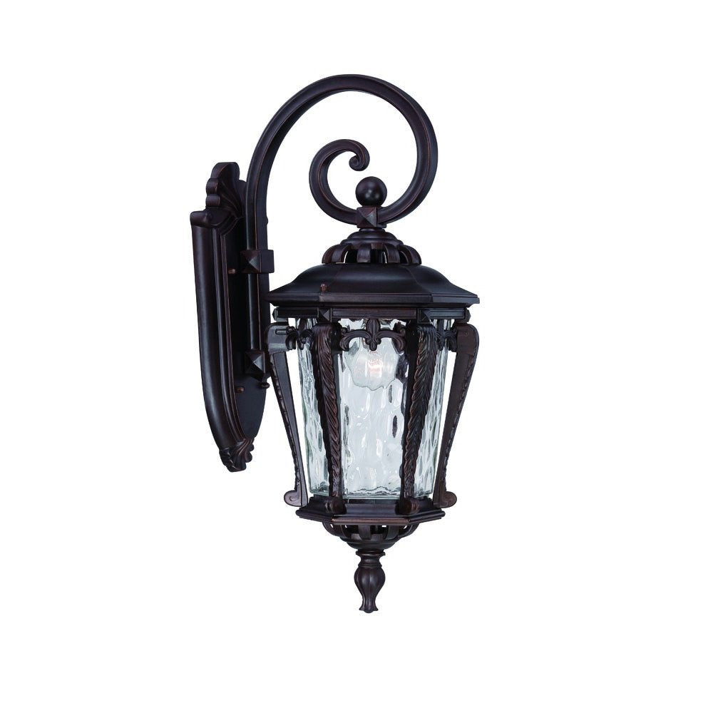 Black And Clear Hammered Dimmable Outdoor Hanging Light With Black And Clear Shades — view 3