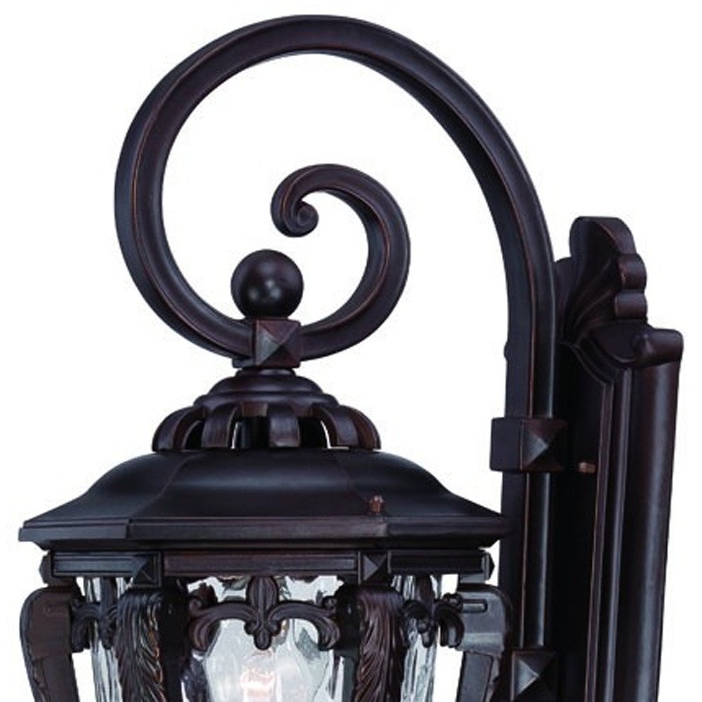 Black And Clear Hammered Dimmable Outdoor Hanging Light With Black And Clear Shades HomeRoots