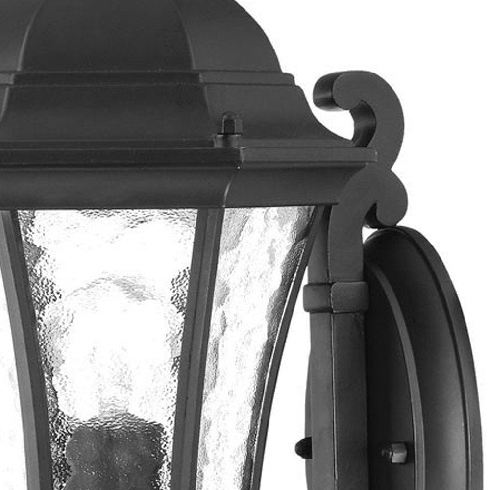 Matte Black Tapered Lantern Wall Light HomeRoots