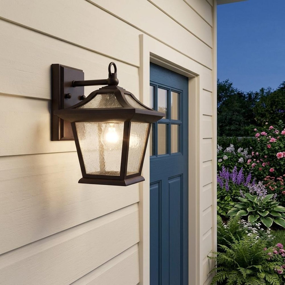 Antique Bronze Birdhouse Shape Outdoor Wall Light HomeRoots