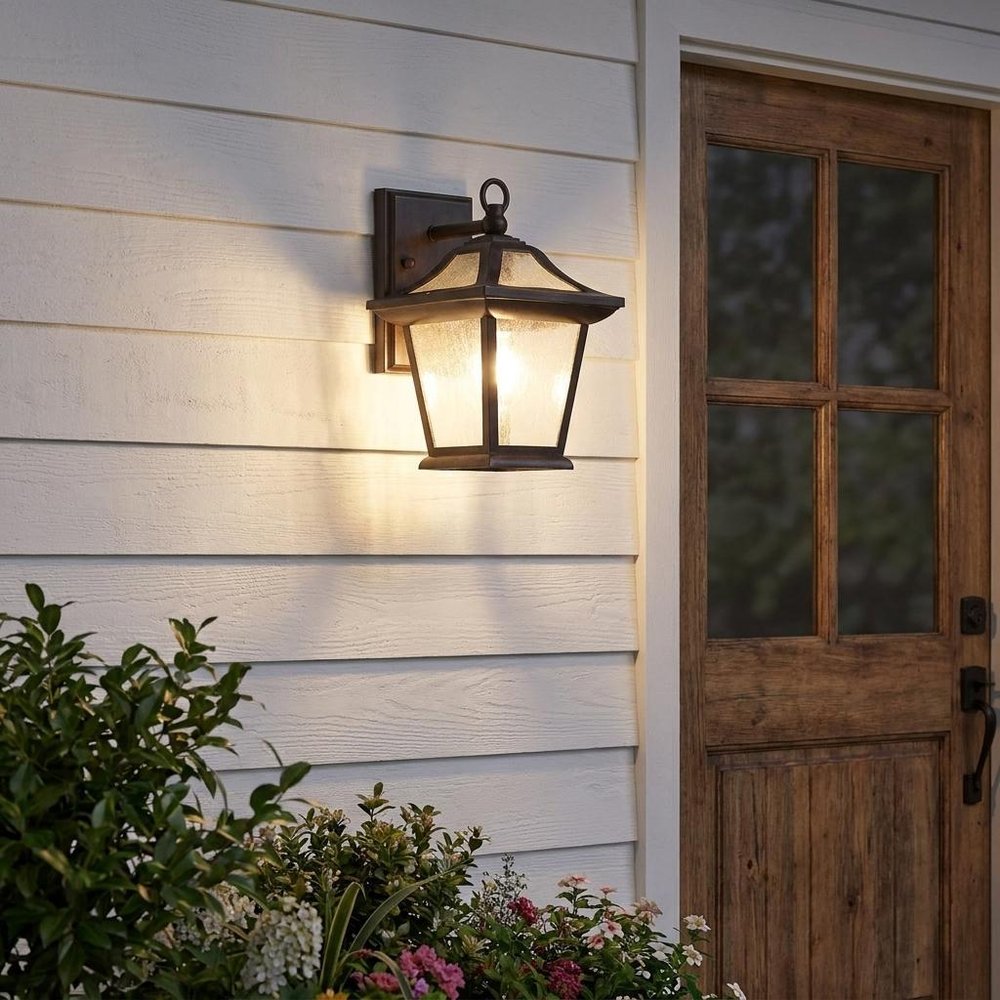 Matte Black Birdhouse Shape Outdoor Wall Light HomeRoots
