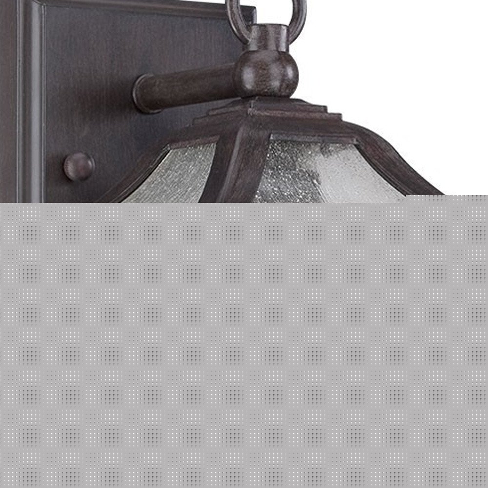 Matte Black Birdhouse Shape Outdoor Wall Light HomeRoots