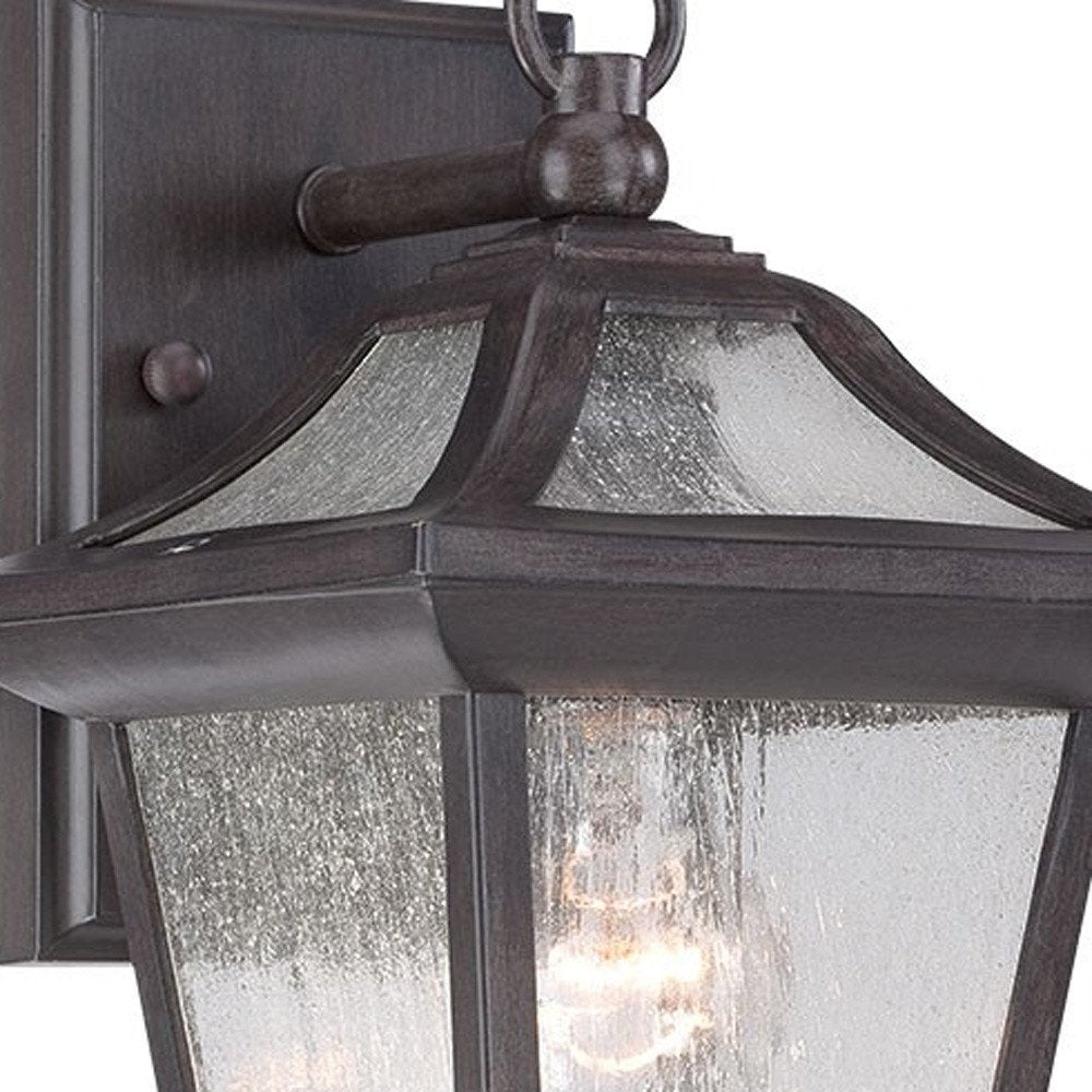 Matte Black Birdhouse Shape Outdoor Wall Light HomeRoots