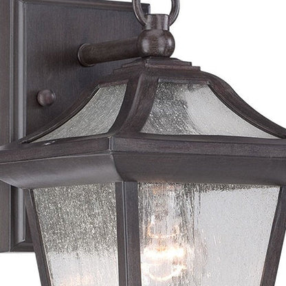 Matte Black Birdhouse Shape Outdoor Wall Light HomeRoots