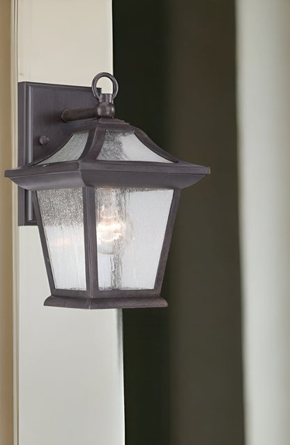 Matte Black Birdhouse Shape Outdoor Wall Light HomeRoots