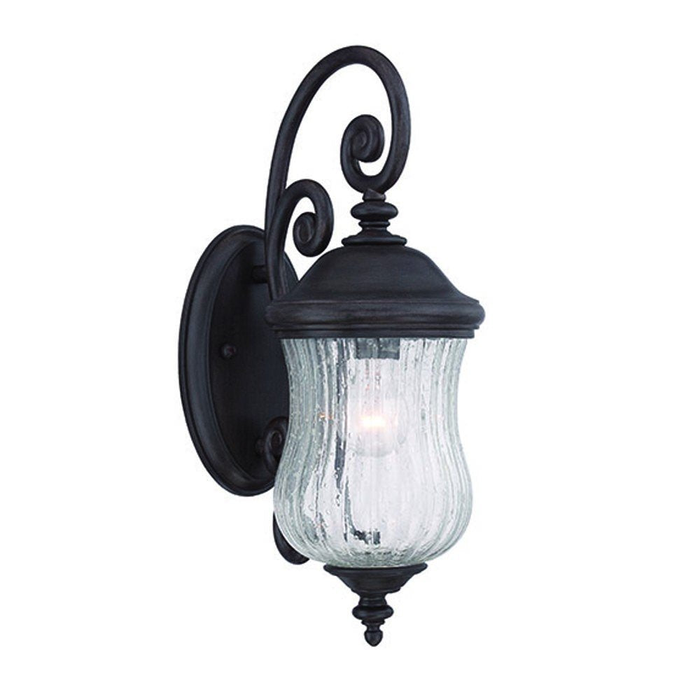 Matte Black Urn Shaped Wall Light HomeRoots