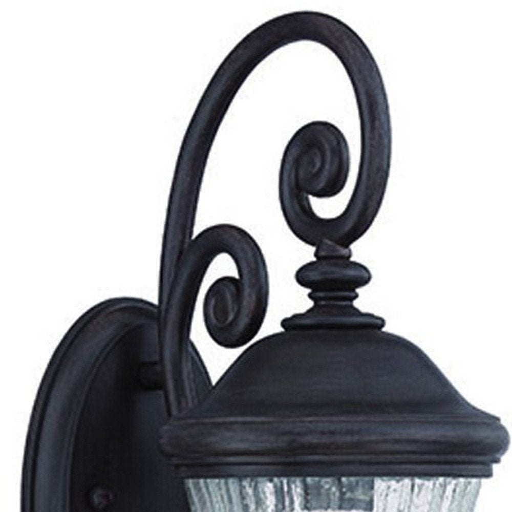 Matte Black Urn Shaped Wall Light HomeRoots