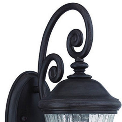 Matte Black Urn Shaped Wall Light HomeRoots