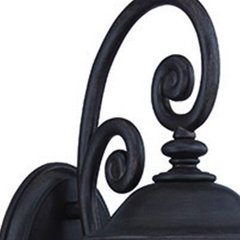Matte Black Urn Shaped Wall Light HomeRoots