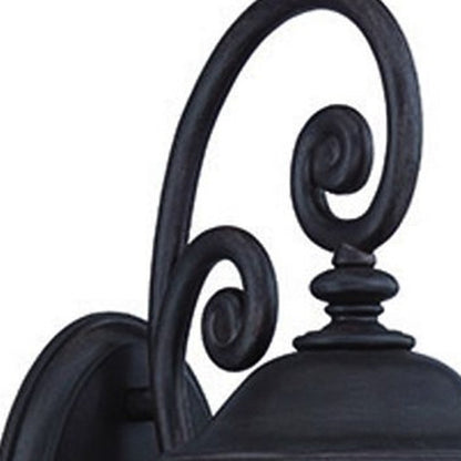 Matte Black Urn Shaped Wall Light HomeRoots