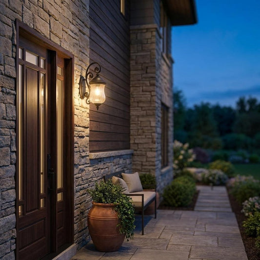 Black And Clear Seeded Dimmable Outdoor Hanging Light With Black And Clear Shades HomeRoots