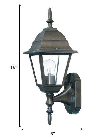 Antique Brown Swing Arm Outdoor Wall Light - FurniFindUSA