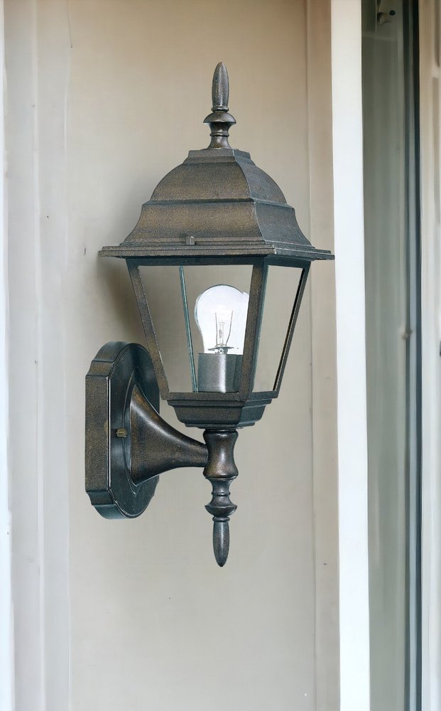 Antique Brown Swing Arm Outdoor Wall Light HomeRoots