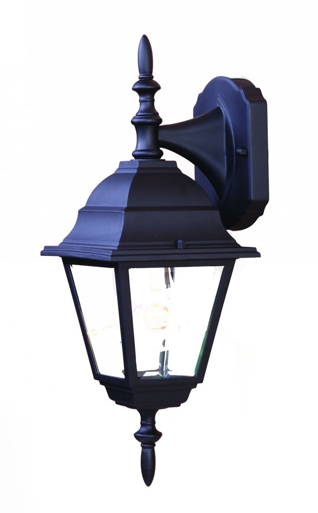 Black Swing Arm Outdoor Wall Light — view 1