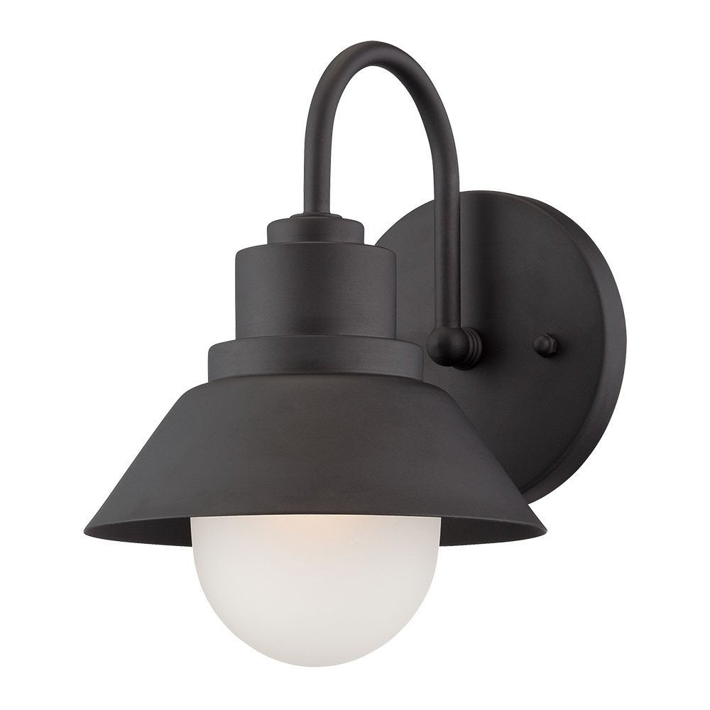 Matte Black Lamp Shade Wall Light HomeRoots