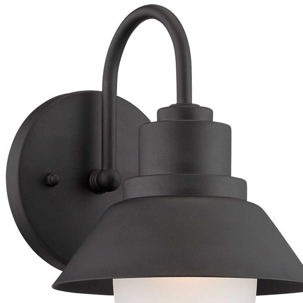 Matte Black Lamp Shade Wall Light HomeRoots