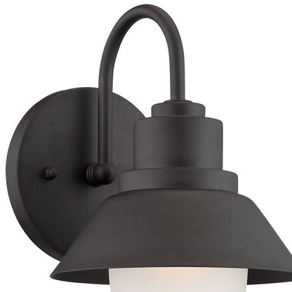 Matte Black Lamp Shade Wall Light HomeRoots