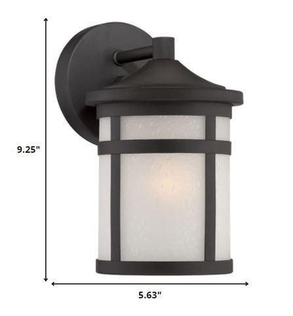 Matte Black Hanging Lantern Shape Wall Light - FurniFindUSA