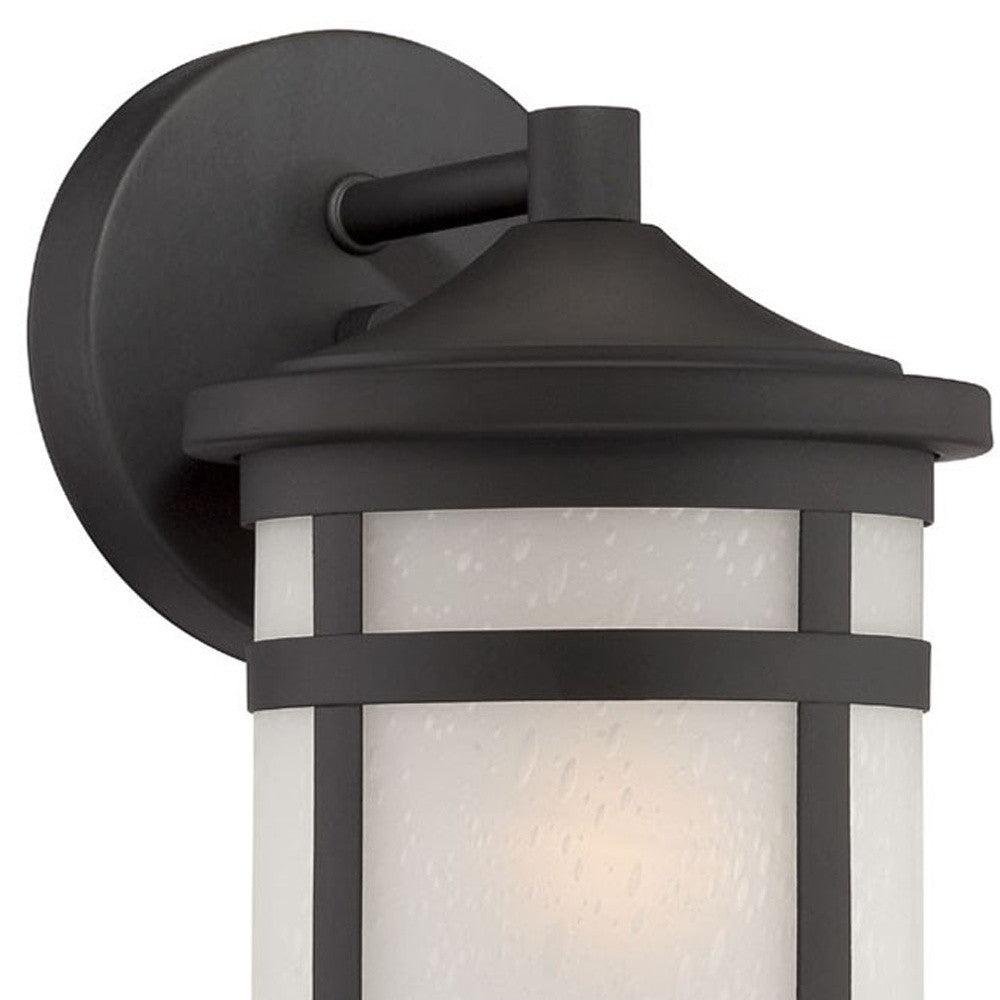 Matte Black Hanging Lantern Shape Wall Light - FurniFindUSA