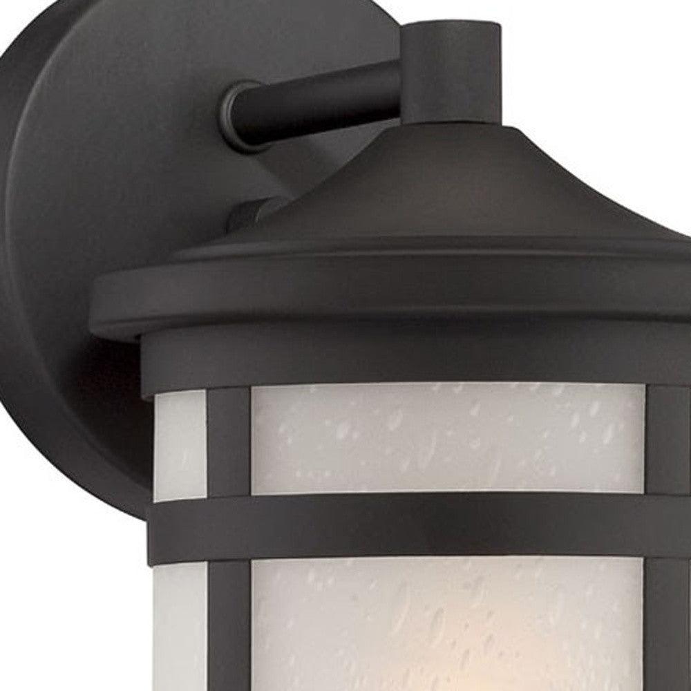 Matte Black Hanging Lantern Shape Wall Light - FurniFindUSA