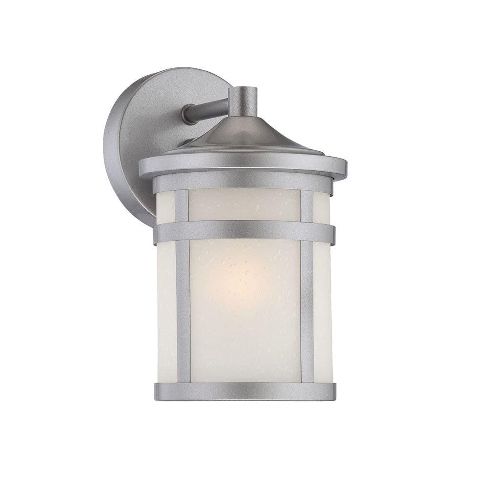 Brushed Silver Hanging Lantern Shape Wall Light - FurniFindUSA