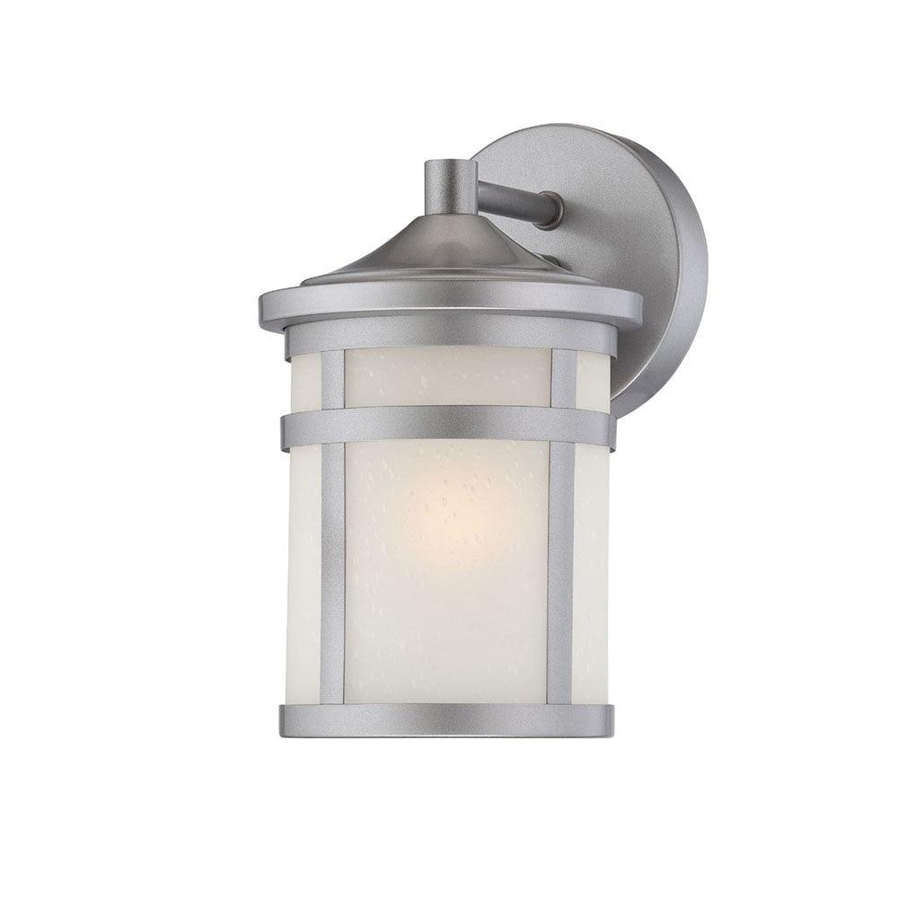 Brushed Silver Hanging Lantern Shape Wall Light - FurniFindUSA