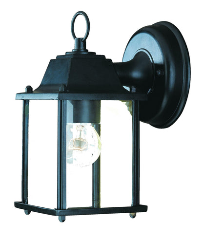 Matte Black Hanging Glass Lantern Wall Light - FurniFindUSA