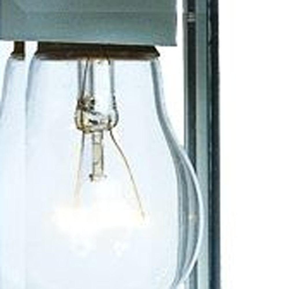 White Hanging Glass Lantern Wall Light - FurniFindUSA