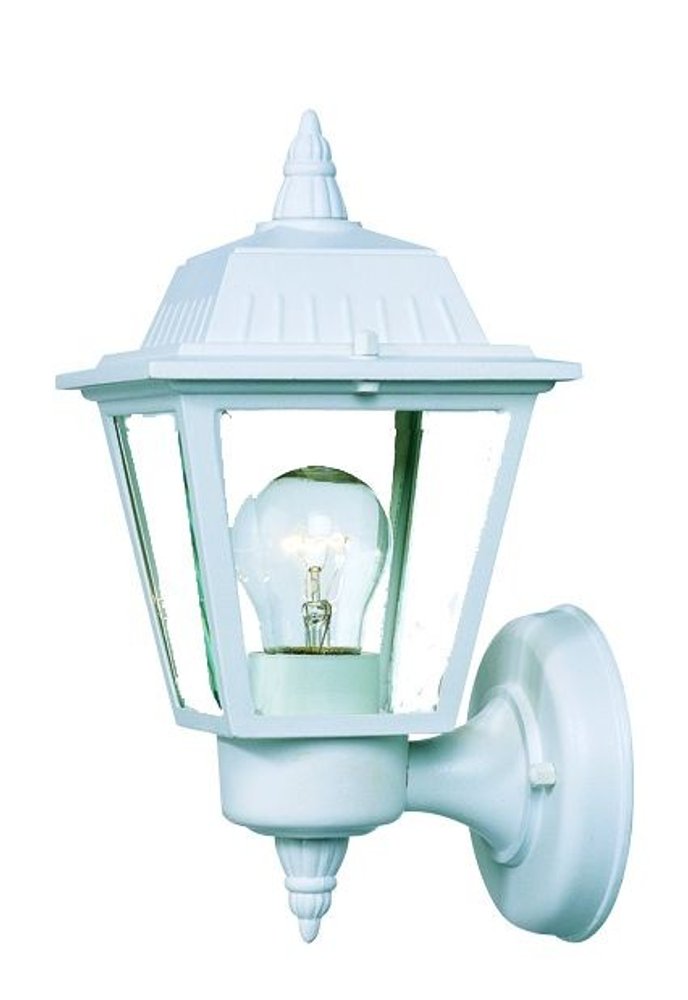 White Cast Aluminum Outdoor Wall Light HomeRoots