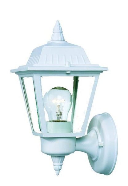 White Cast Aluminum Outdoor Wall Light HomeRoots