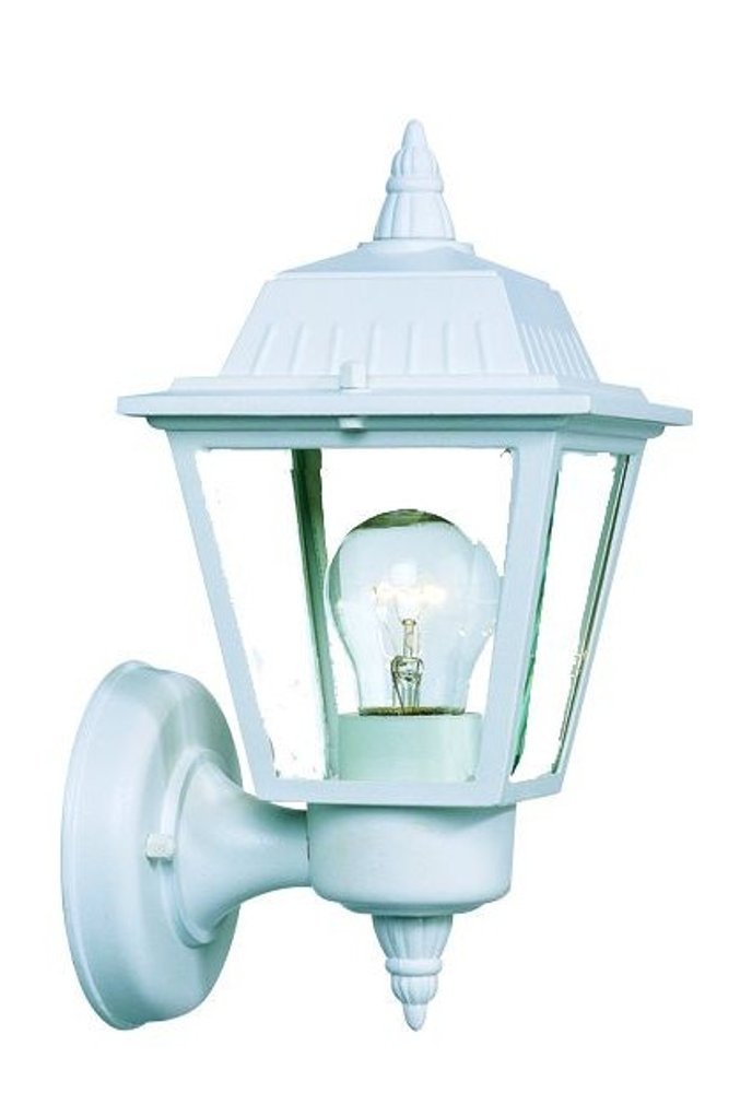 White Cast Aluminum Outdoor Wall Light — view 3