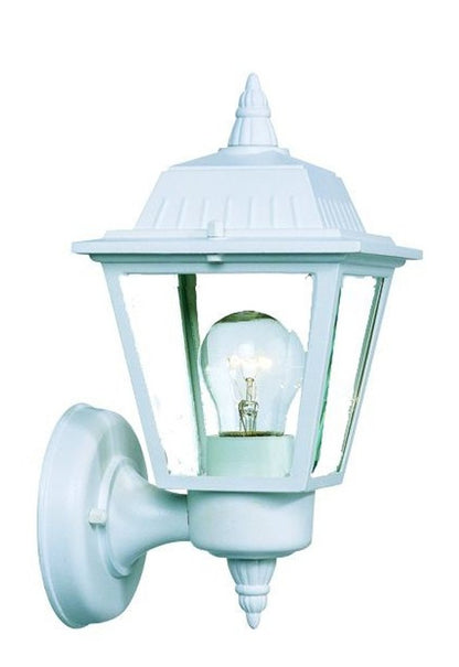 White Cast Aluminum Outdoor Wall Light HomeRoots