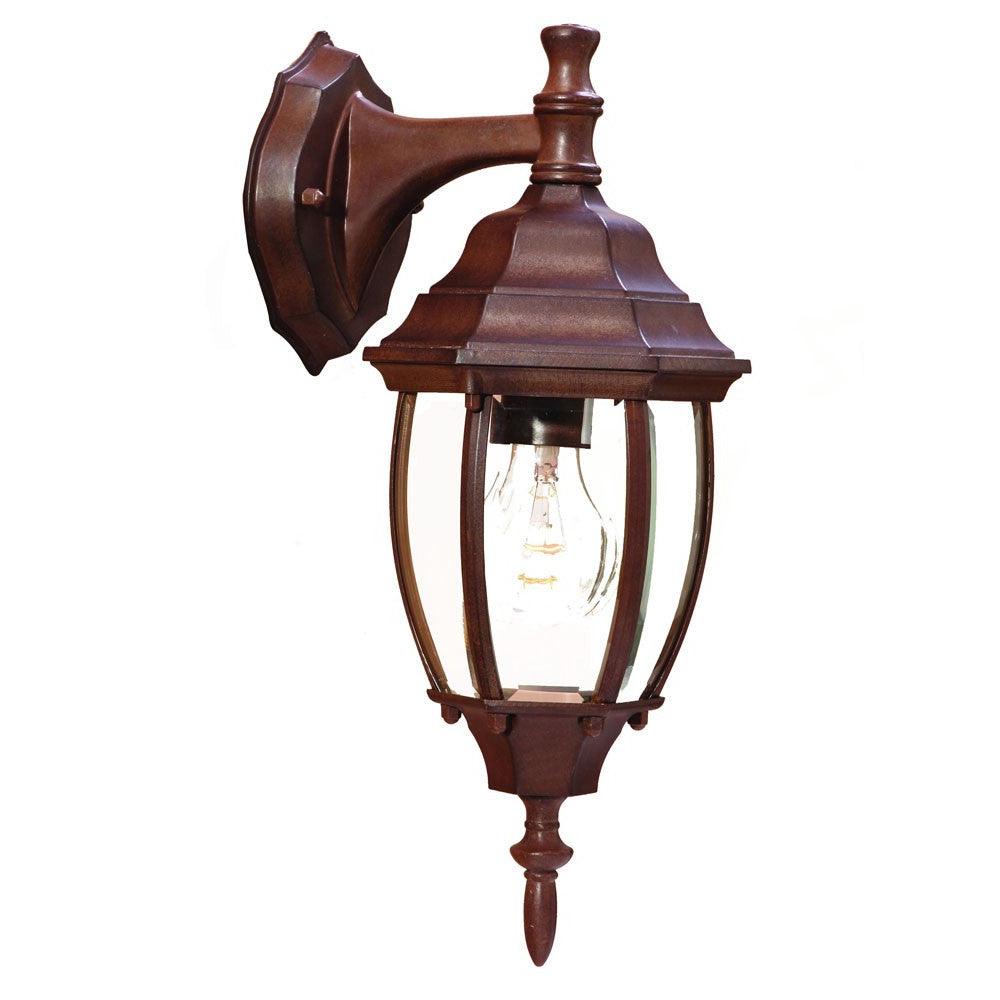 Dark Brown Hanging Globe Lantern Wall Light - FurniFindUSA