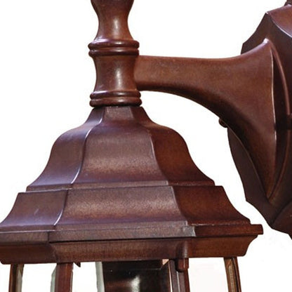 Dark Brown Hanging Globe Lantern Wall Light HomeRoots