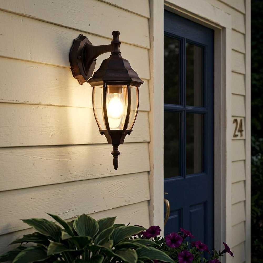 Dark Brown Hanging Globe Lantern Wall Light HomeRoots
