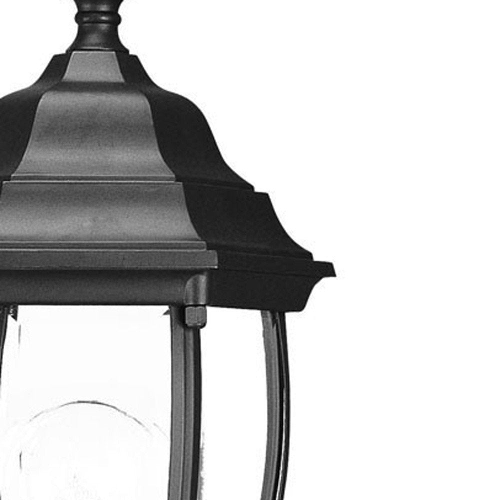Matte Black Globe Lantern Wall Light — view 5