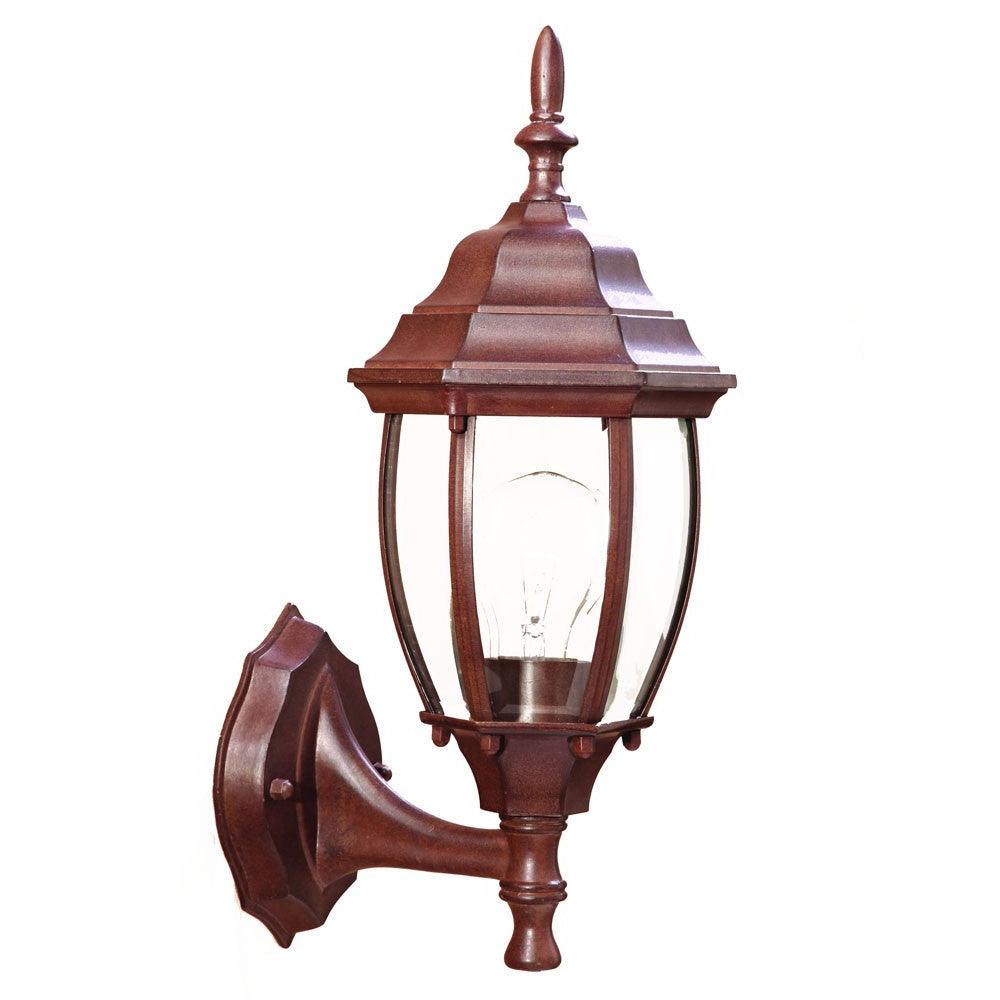 Dark Brown Globe Lantern Wall Light - FurniFindUSA