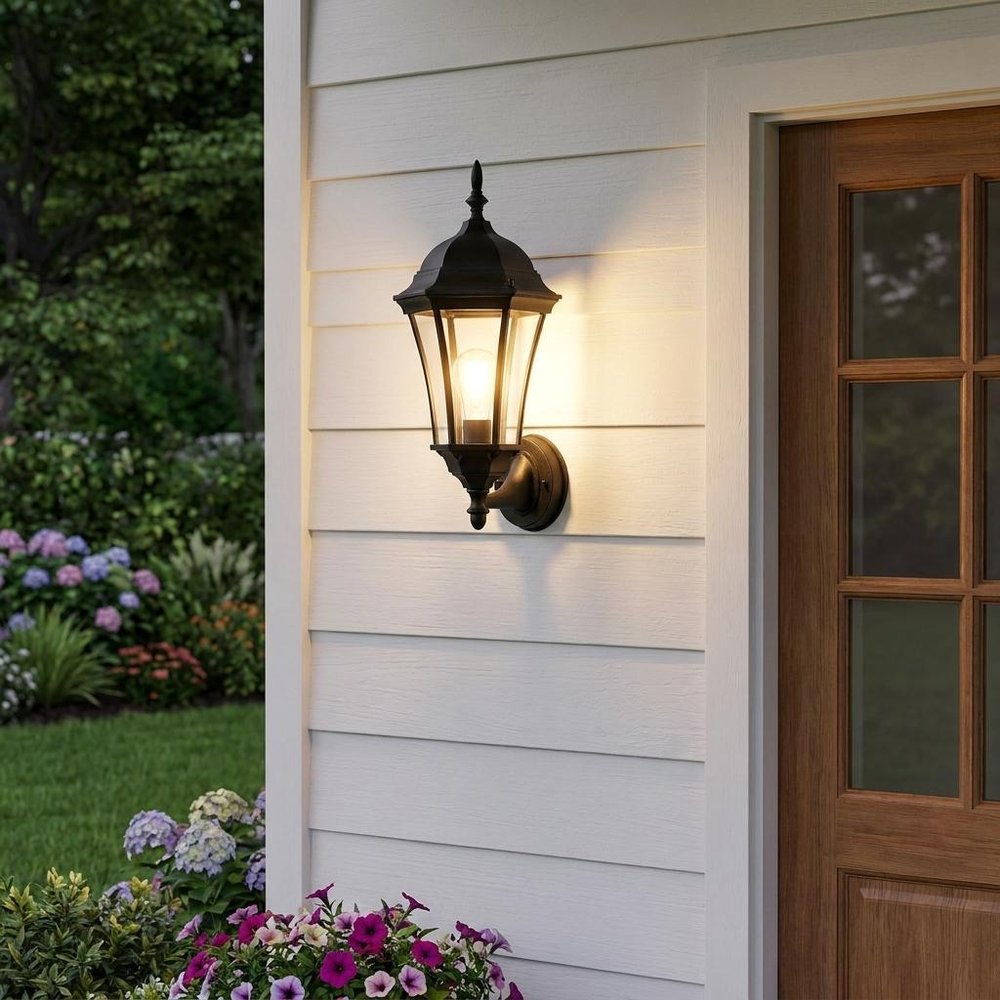 Matte Black Carousel Lantern Wall Light — view 6