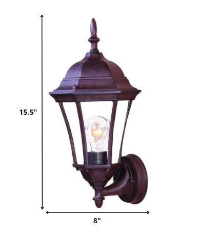 Dark Brown Carousel Lantern Wall Light - FurniFindUSA