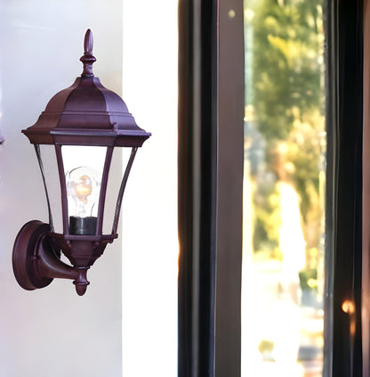 Dark Brown Carousel Lantern Wall Light