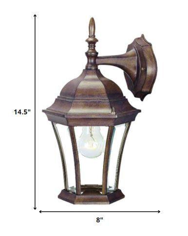 Dark Brown Hanging Carousel Lantern Wall Light - FurniFindUSA