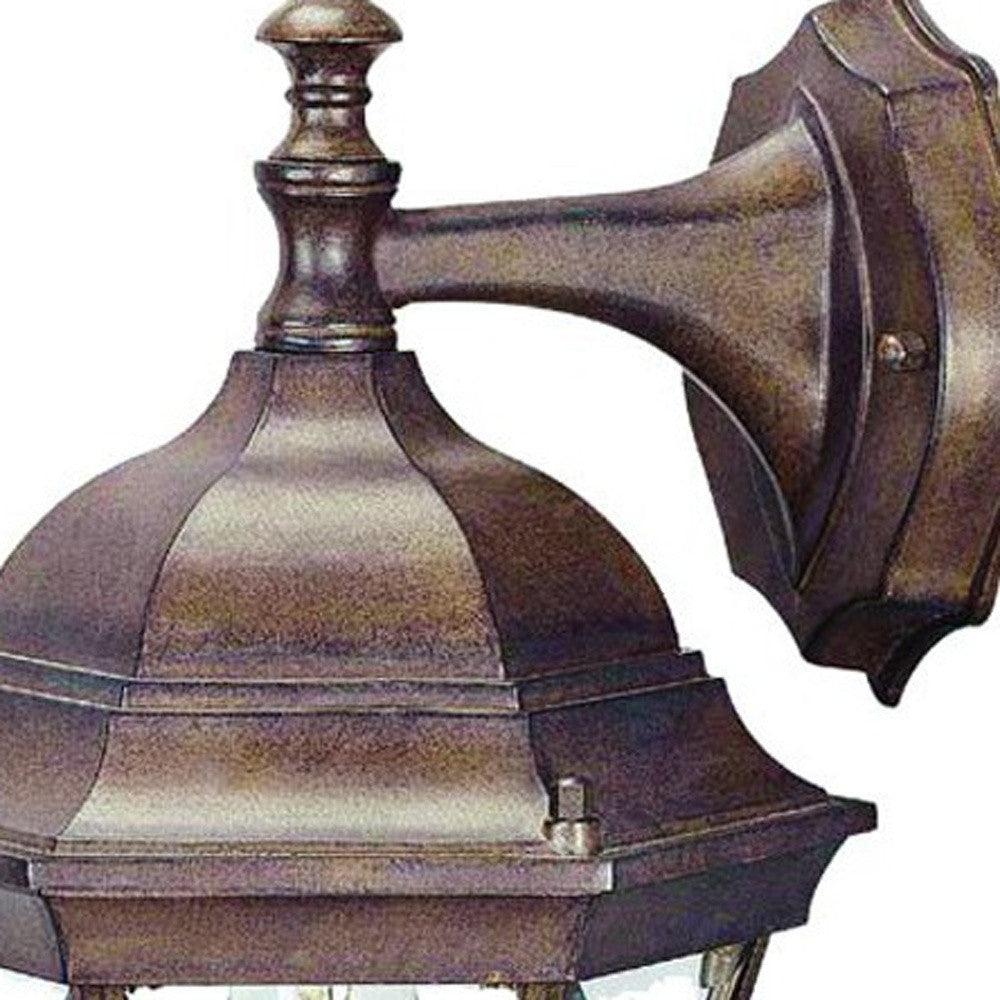 Dark Brown Hanging Carousel Lantern Wall Light - FurniFindUSA