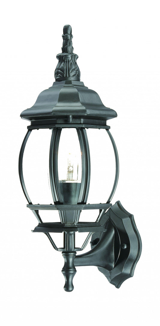 Matte Black Ornamental Glass Globe Wall Light - FurniFindUSA