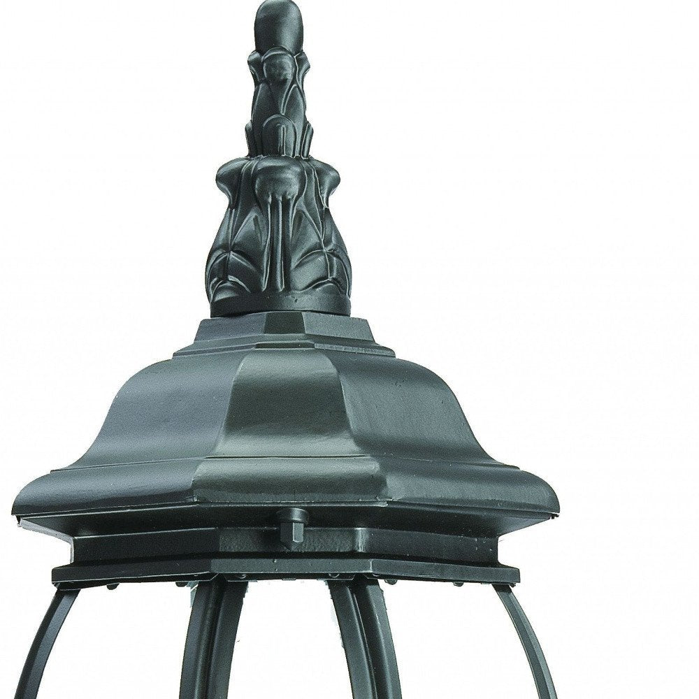 Matte Black Ornamental Glass Globe Wall Light HomeRoots