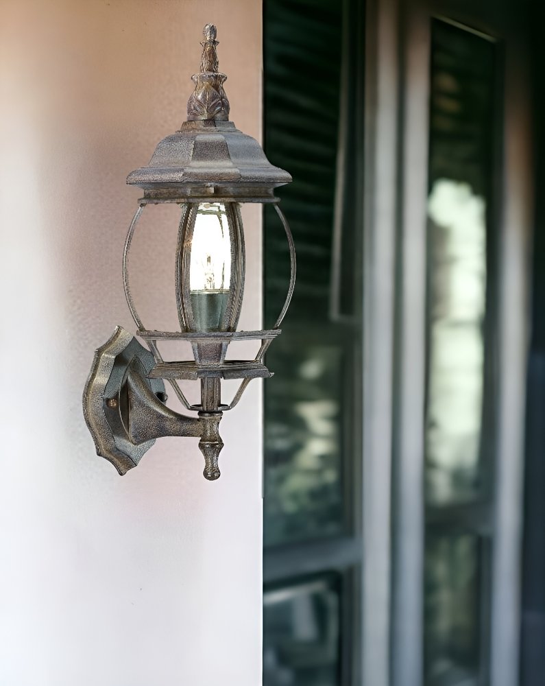 Dark Brown Glass Globe Wall Light HomeRoots