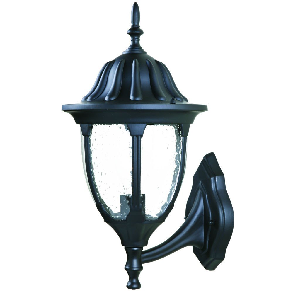 Matte Black Lamp Shape Wall Light — view 1