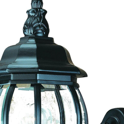 Matte Black Glass Globe Wall Light - FurniFindUSA