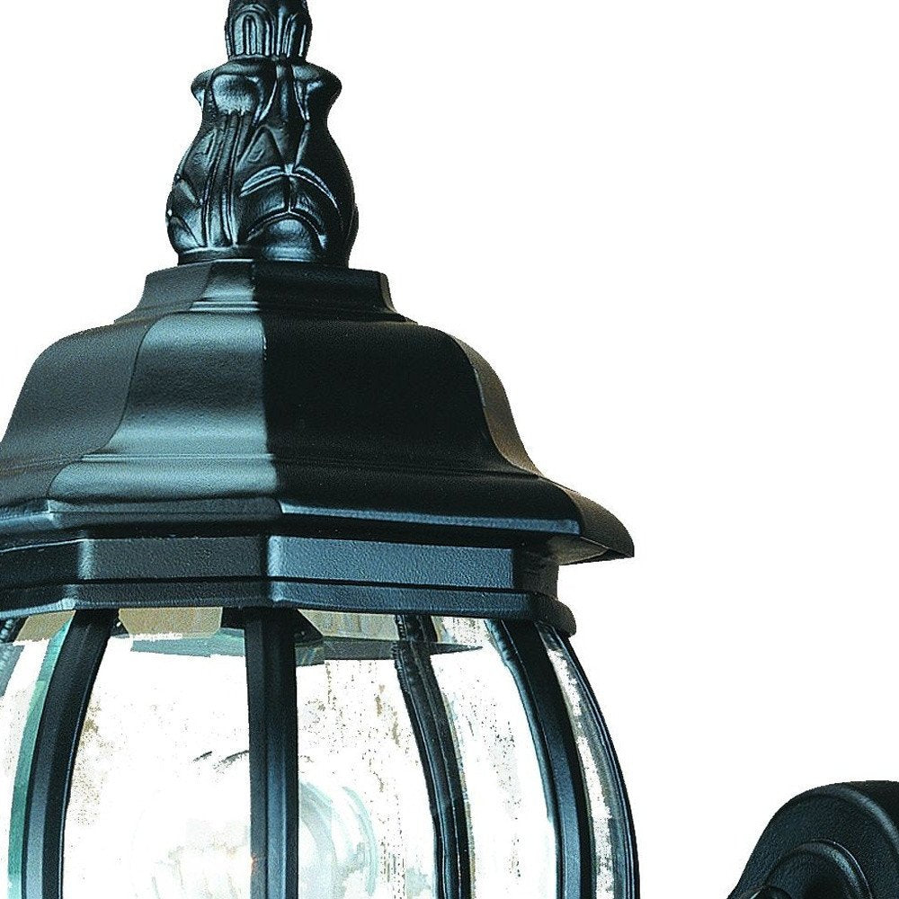 Matte Black Glass Globe Wall Light — view 5