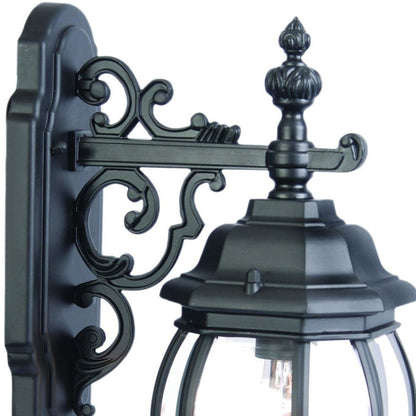 Matte Black Hanging Glass Globe Wall Light HomeRoots